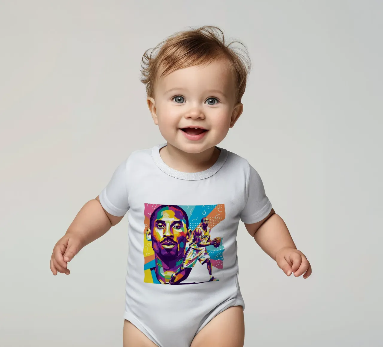 Kobe Bryant-WPAP art 2 body neonato maniche corte da Hantamrata