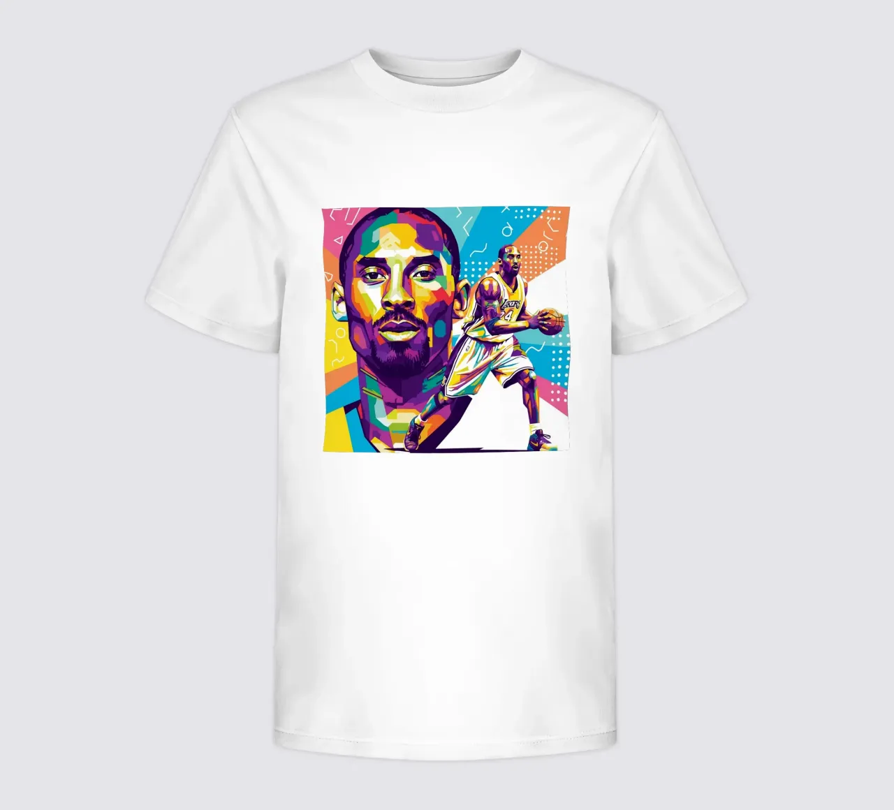 Kobe Bryant-WPAP art 2 kids t-shirt by Hantamrata