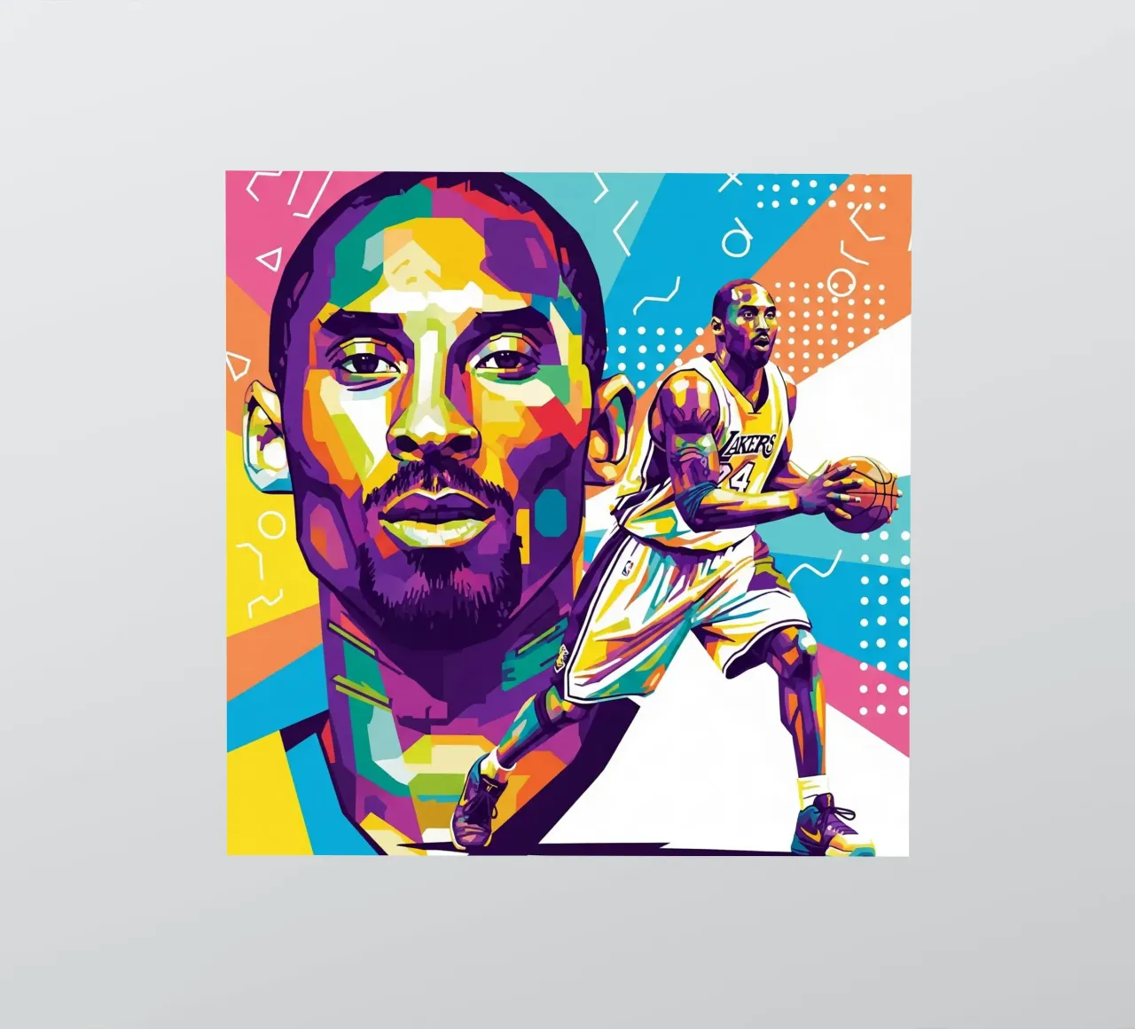 Kobe Bryant-WPAP art 2 adesivo da Hantamrata
