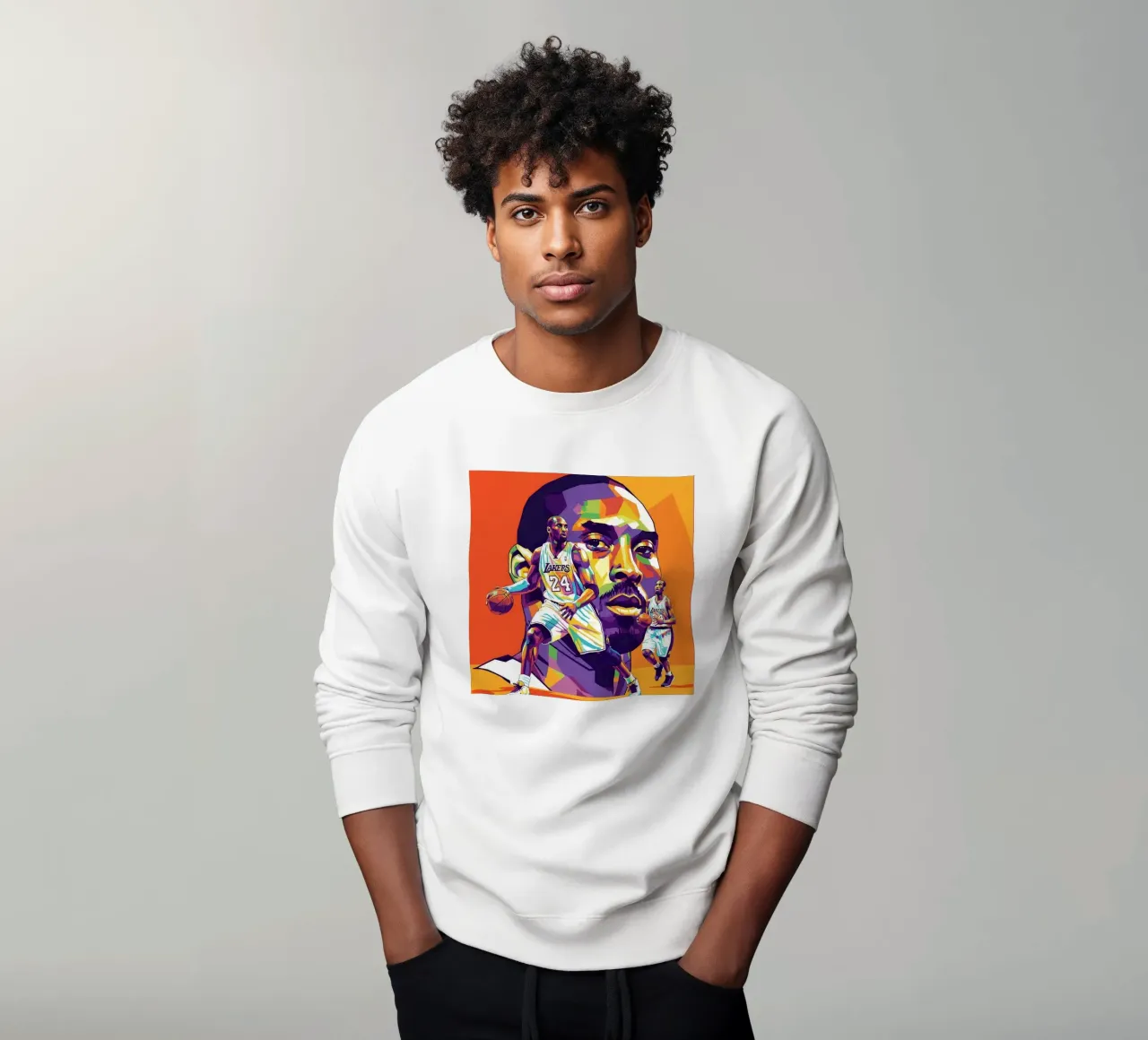 Kobe Bryant-WPAP art 4 felpa da Hantamrata