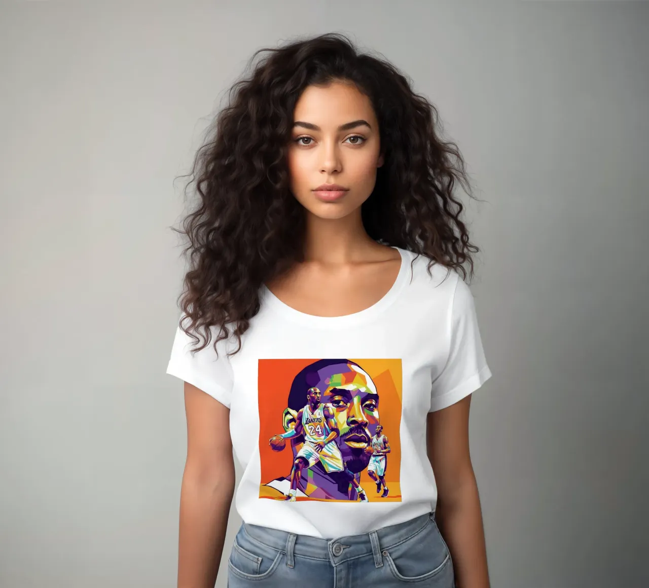 Kobe Bryant-WPAP art 4 t-shirt da donna da Hantamrata