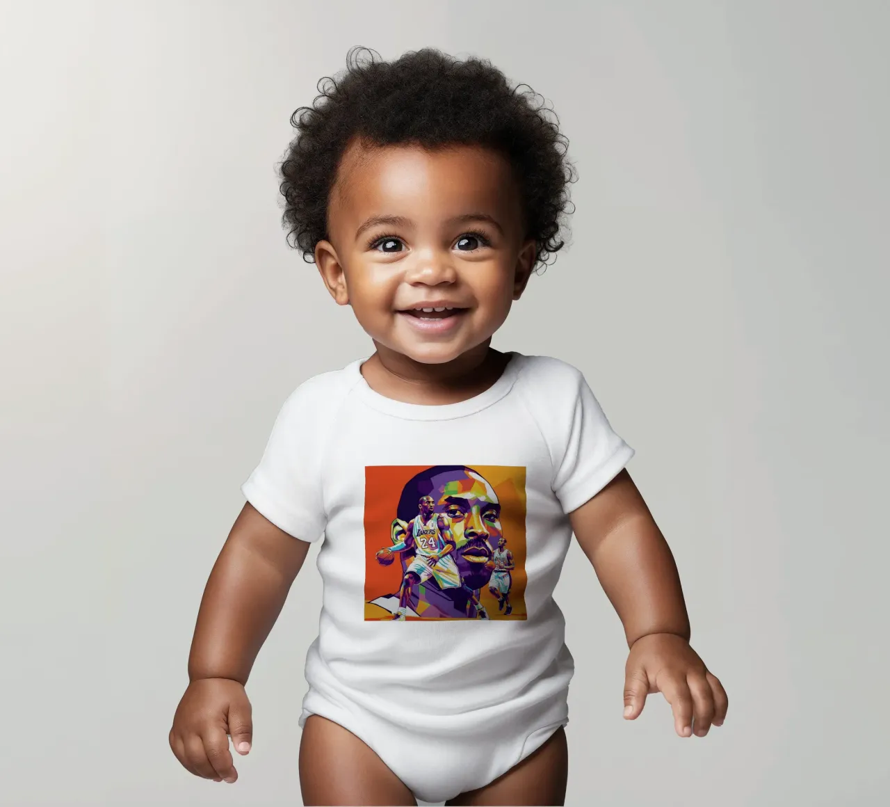 Kobe Bryant-WPAP art 4 body neonato maniche corte da Hantamrata