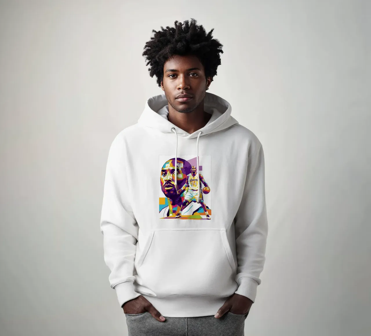 Kobe Bryant-WPAP art 3 felpa con cappuccio da Hantamrata
