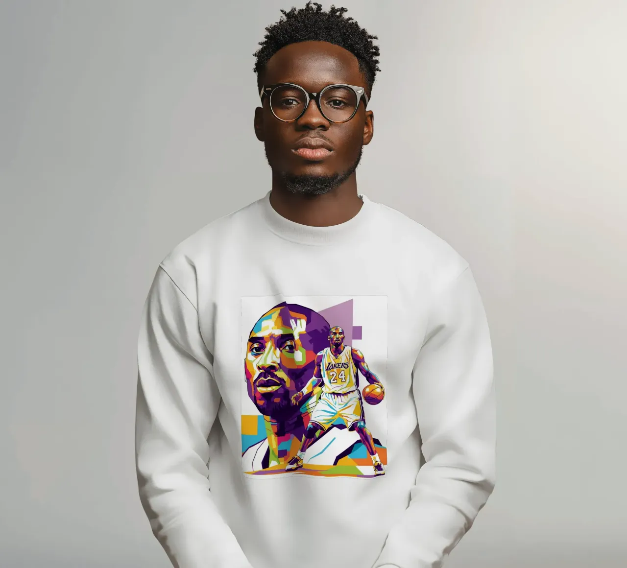 Kobe Bryant-WPAP art 3 felpa da Hantamrata