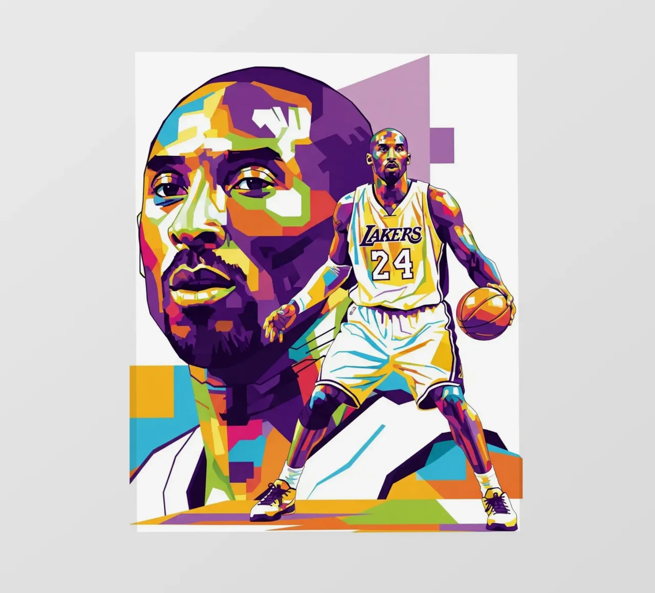 Kobe Bryant-WPAP art 3 papier peint photo de Hantamrata