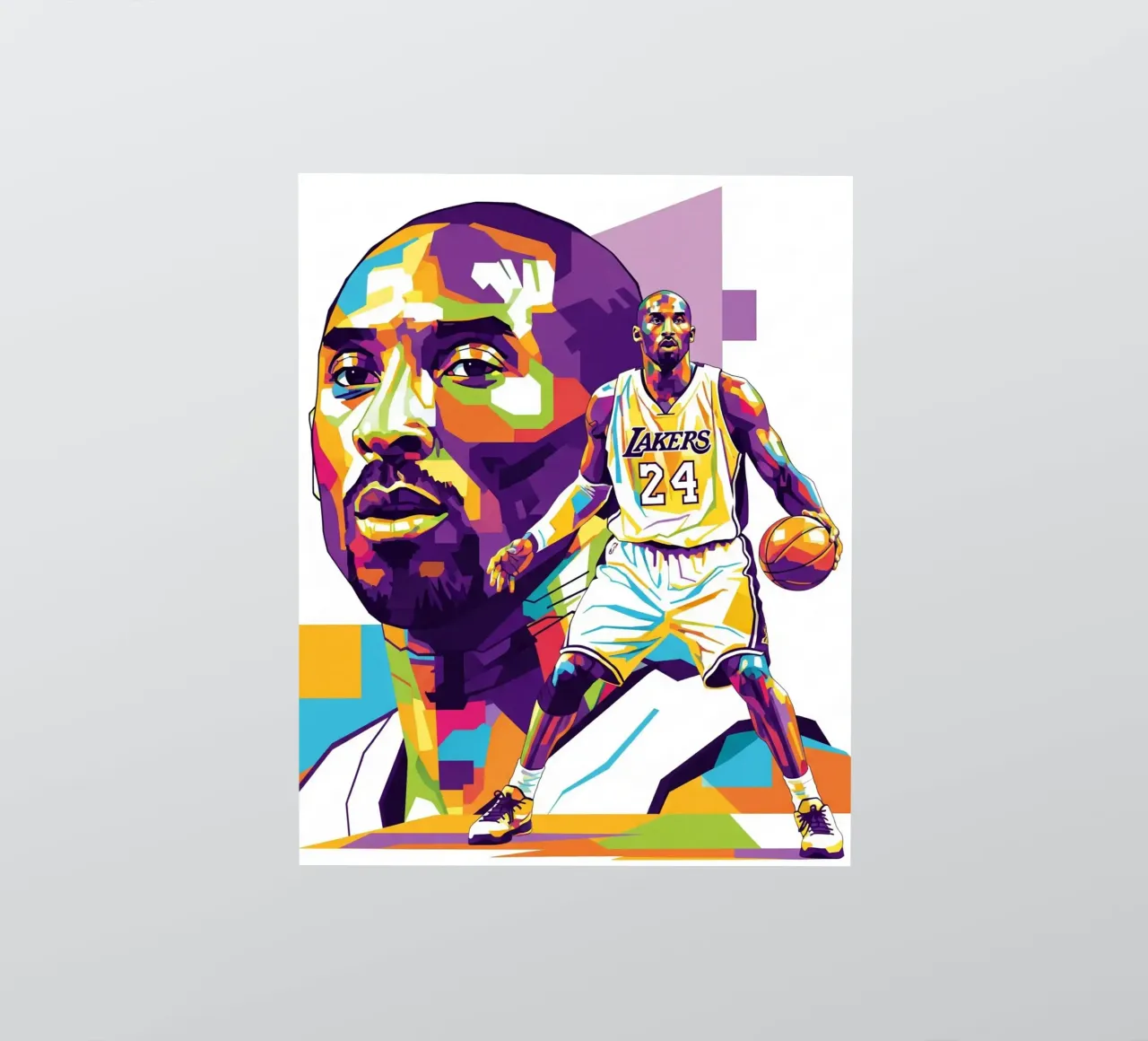 Kobe Bryant-WPAP art 3 adesivo da Hantamrata
