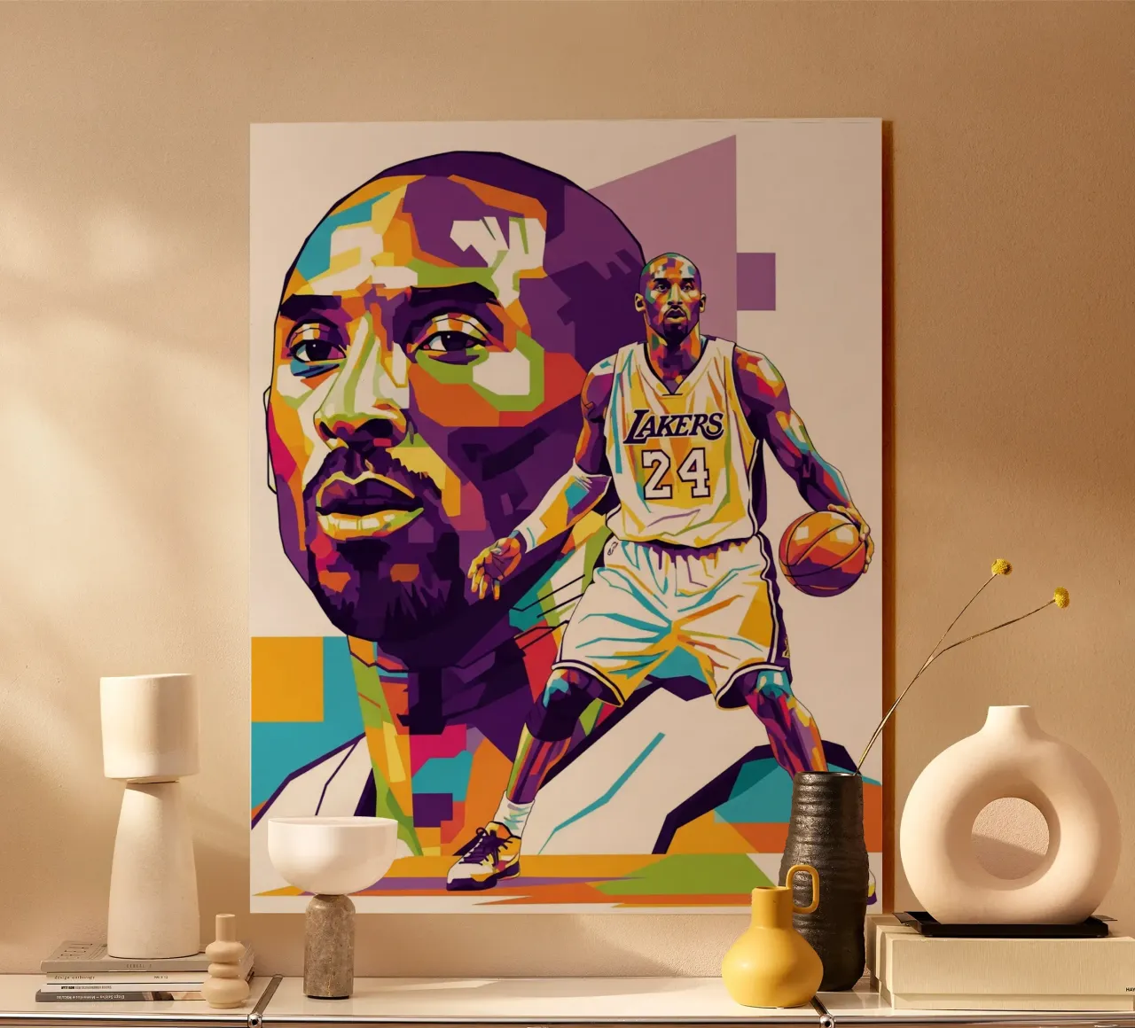 Kobe Bryant-WPAP art 3 plexiglass da Hantamrata