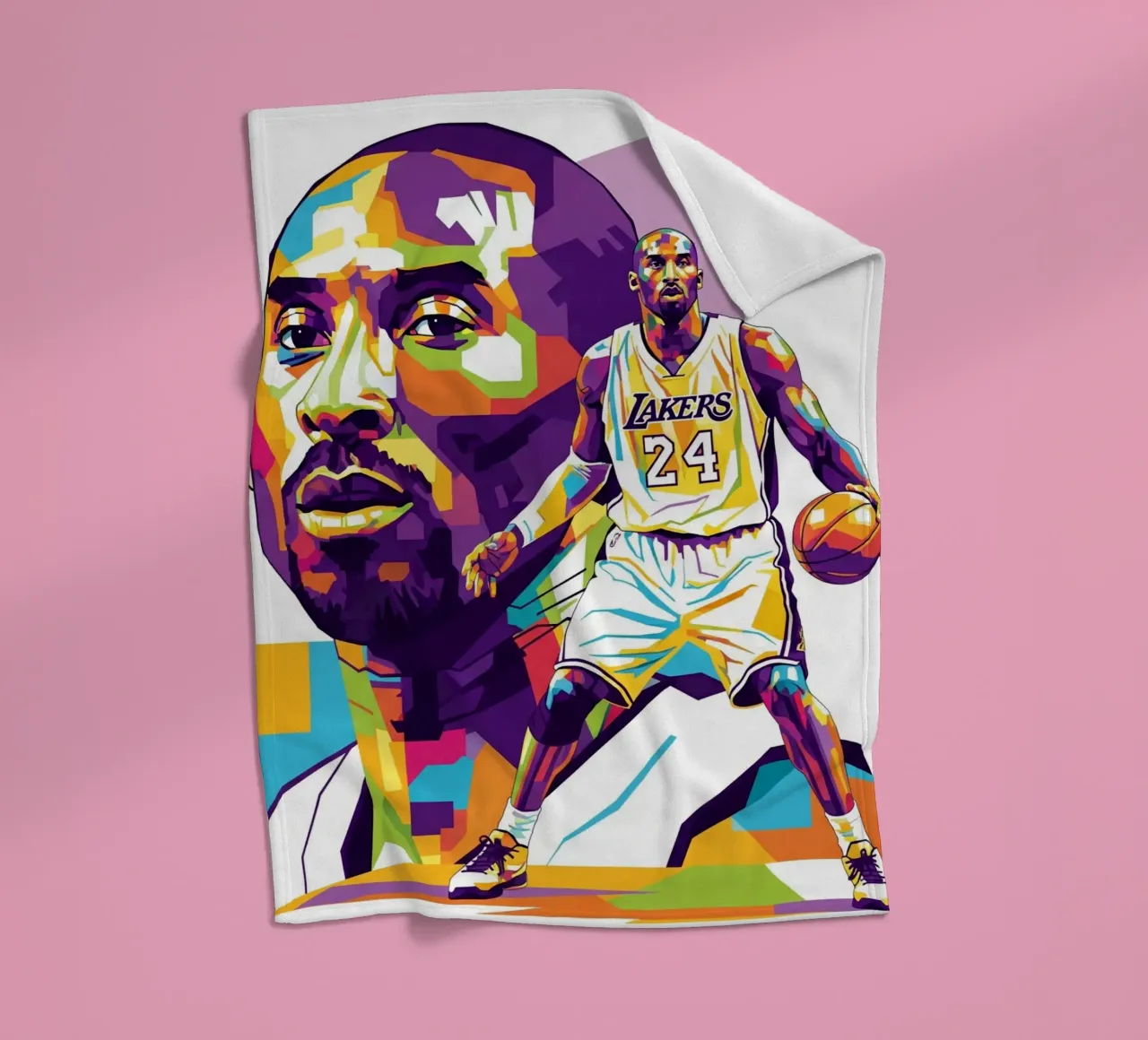 Kobe Bryant-WPAP art 3 coperta in pile da Hantamrata