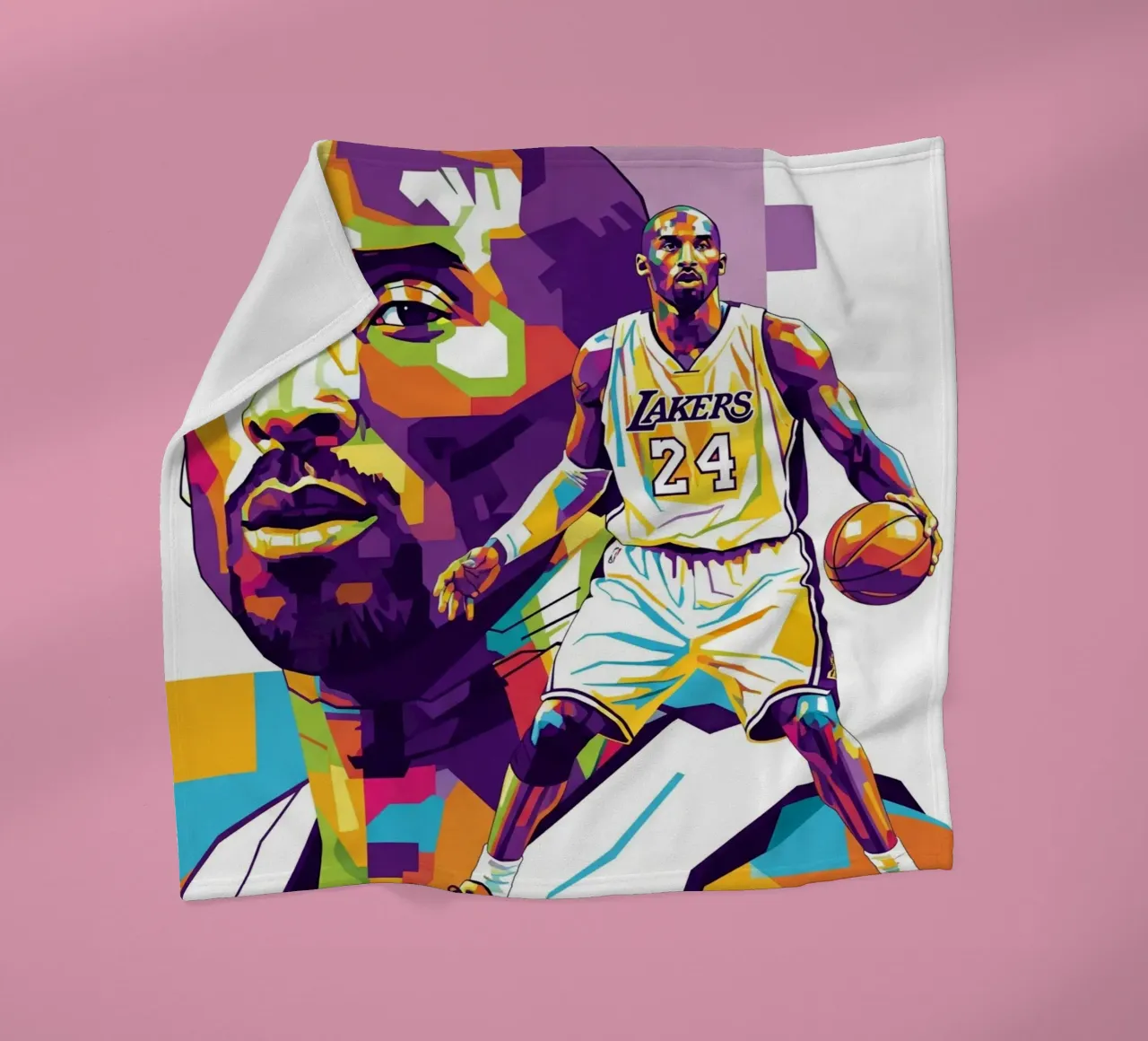 Kobe Bryant-WPAP art 3 coperta in pile da Hantamrata