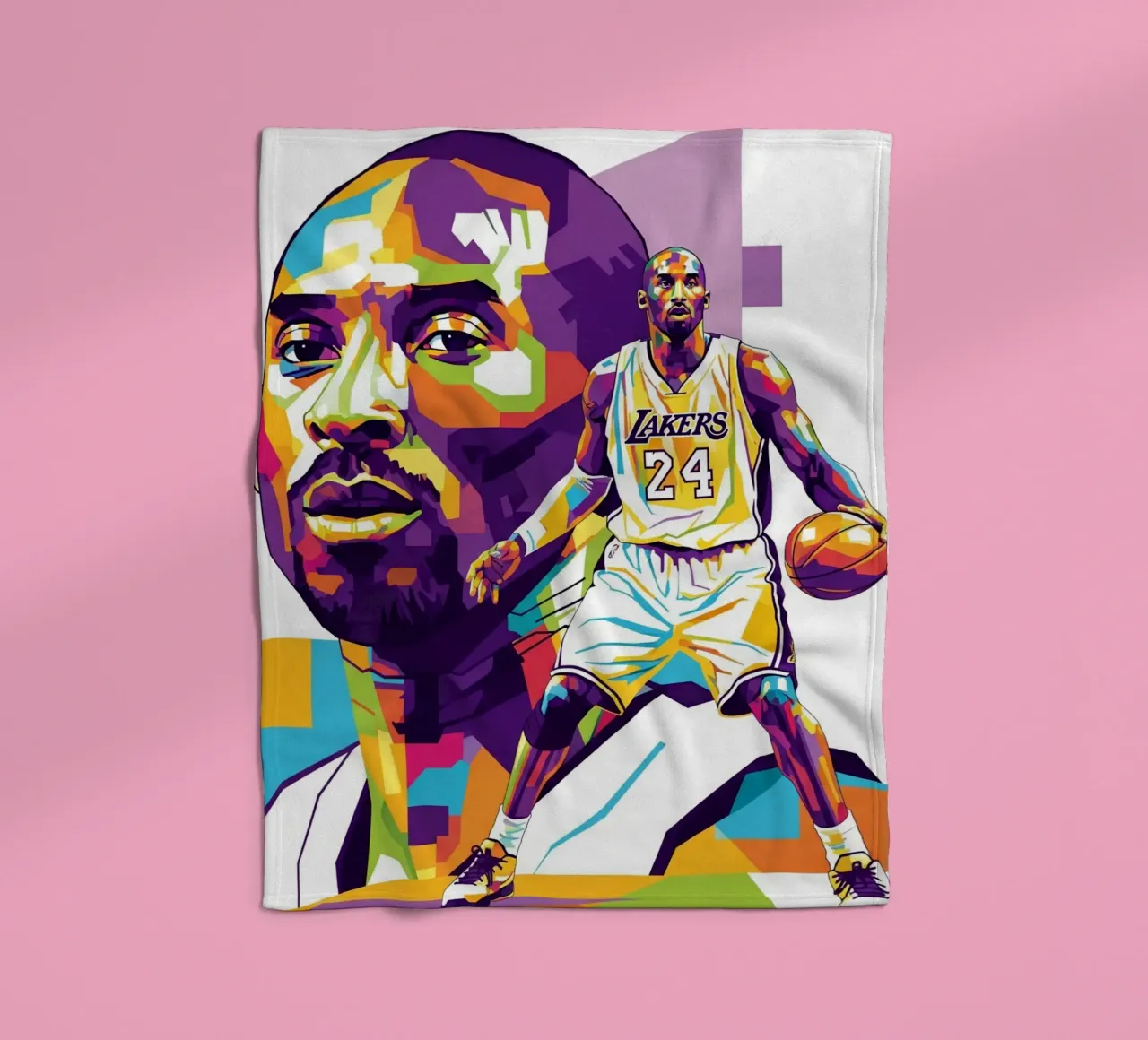Kobe Bryant-WPAP art 3 coperta in pile da Hantamrata