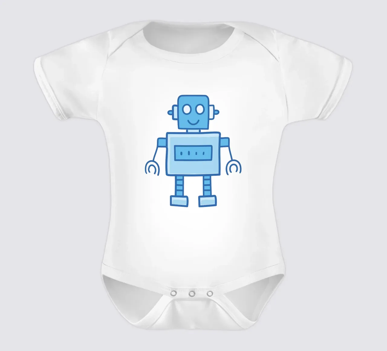 Ptit Robot 7 body neonato maniche corte da Rezh creations