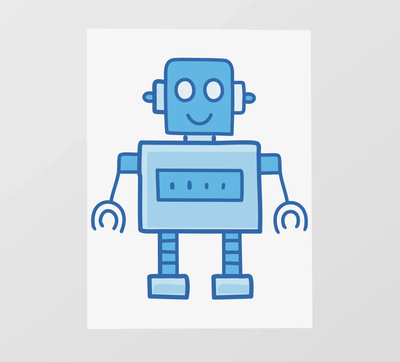 Ptit Robot 7 papel para pared de Rezh creations