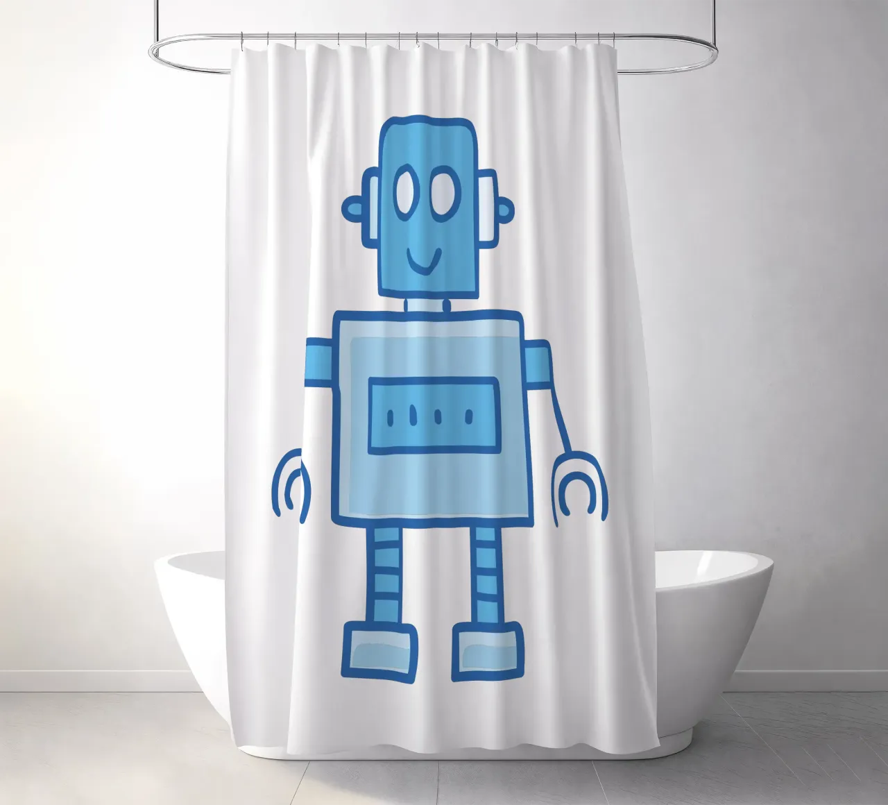 Ptit Robot 7 tenda da doccia da Rezh creations