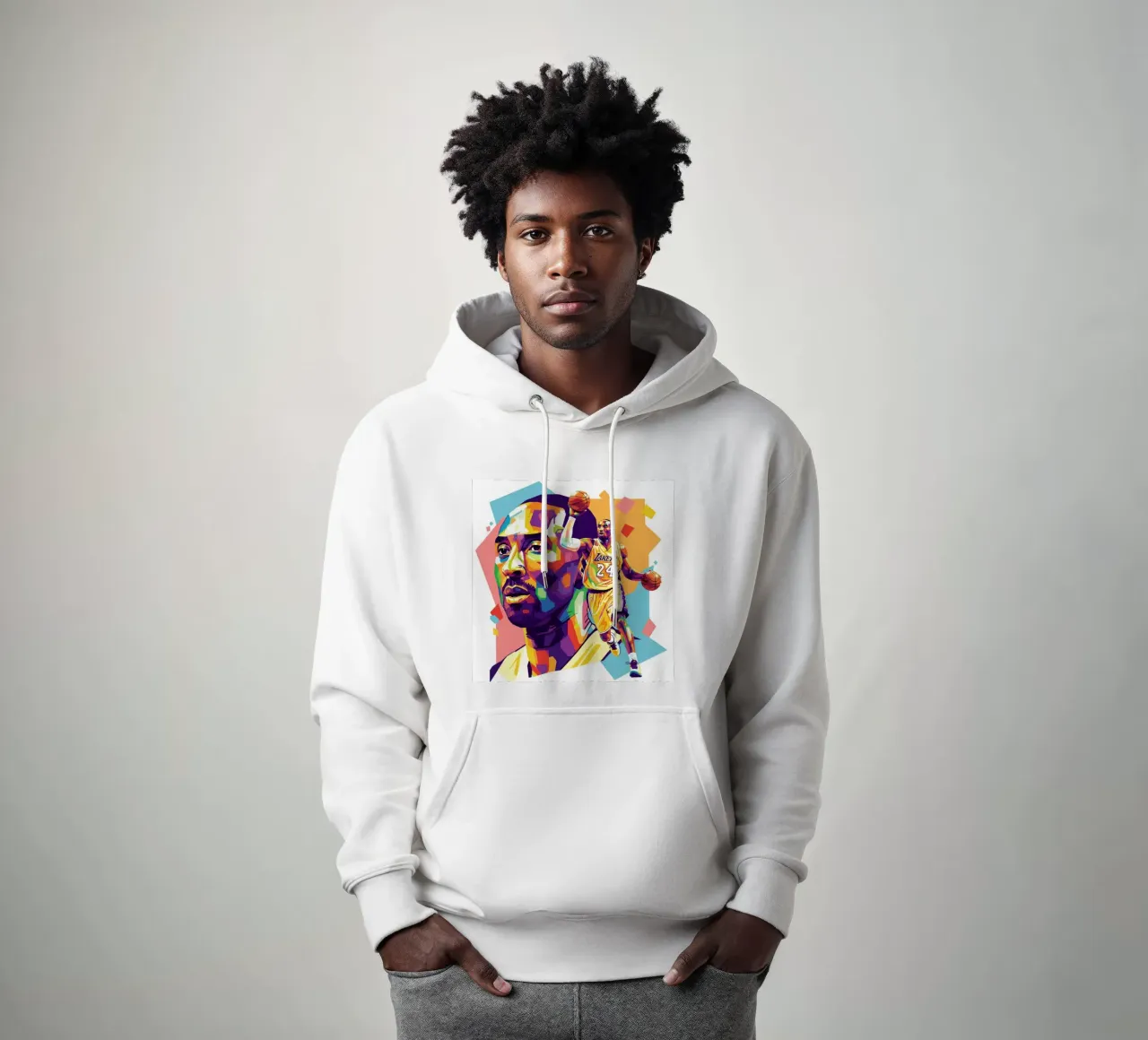 Kobe Bryant-WPAP art 5 felpa con cappuccio da Hantamrata