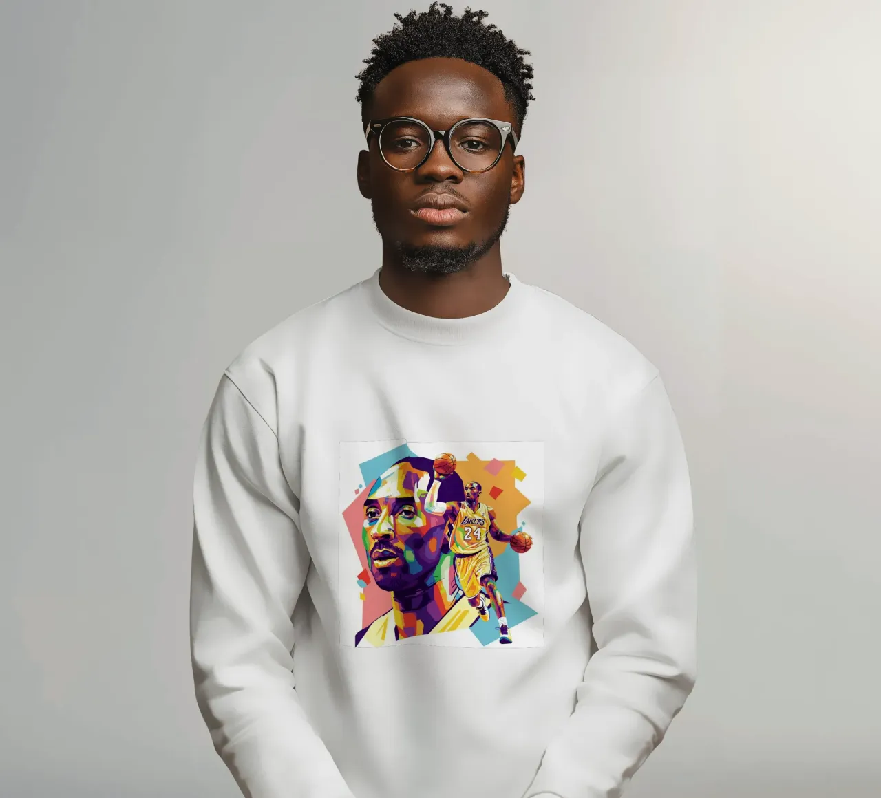 Kobe Bryant-WPAP art 5 felpa da Hantamrata