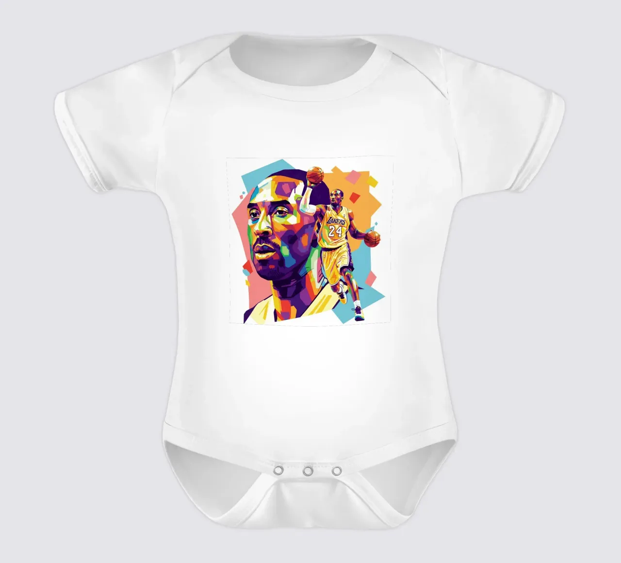 Kobe Bryant-WPAP art 5 body neonato maniche corte da Hantamrata