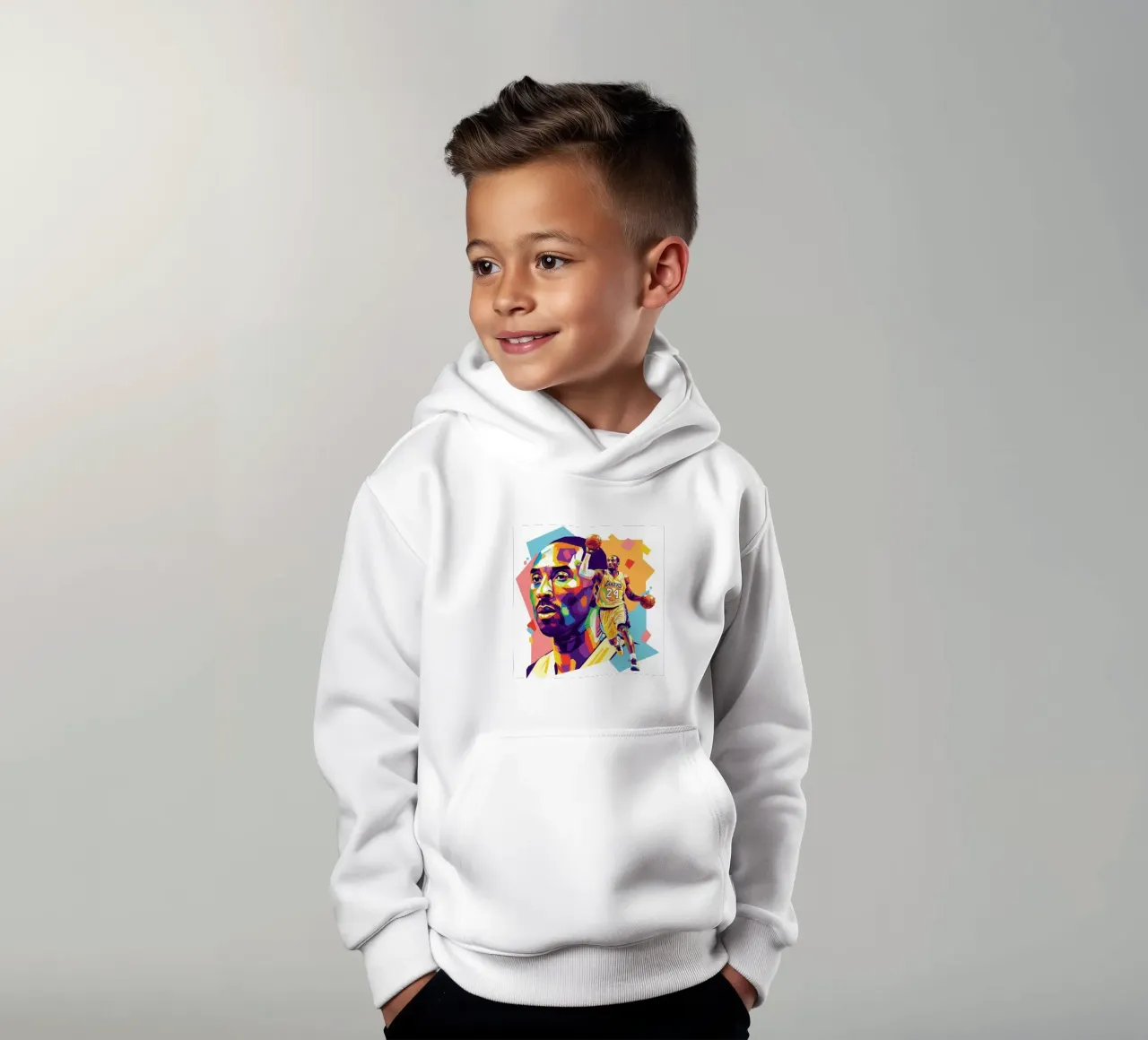 Kobe Bryant-WPAP art 5 felpa bambino con cappuccio da Hantamrata