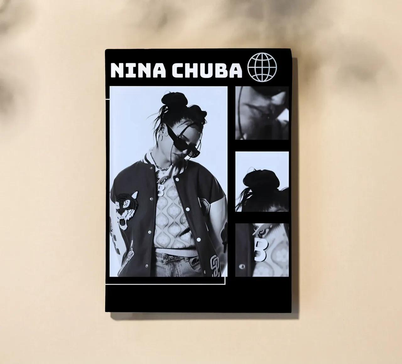 portrait Nina Chuba notebook by vintage