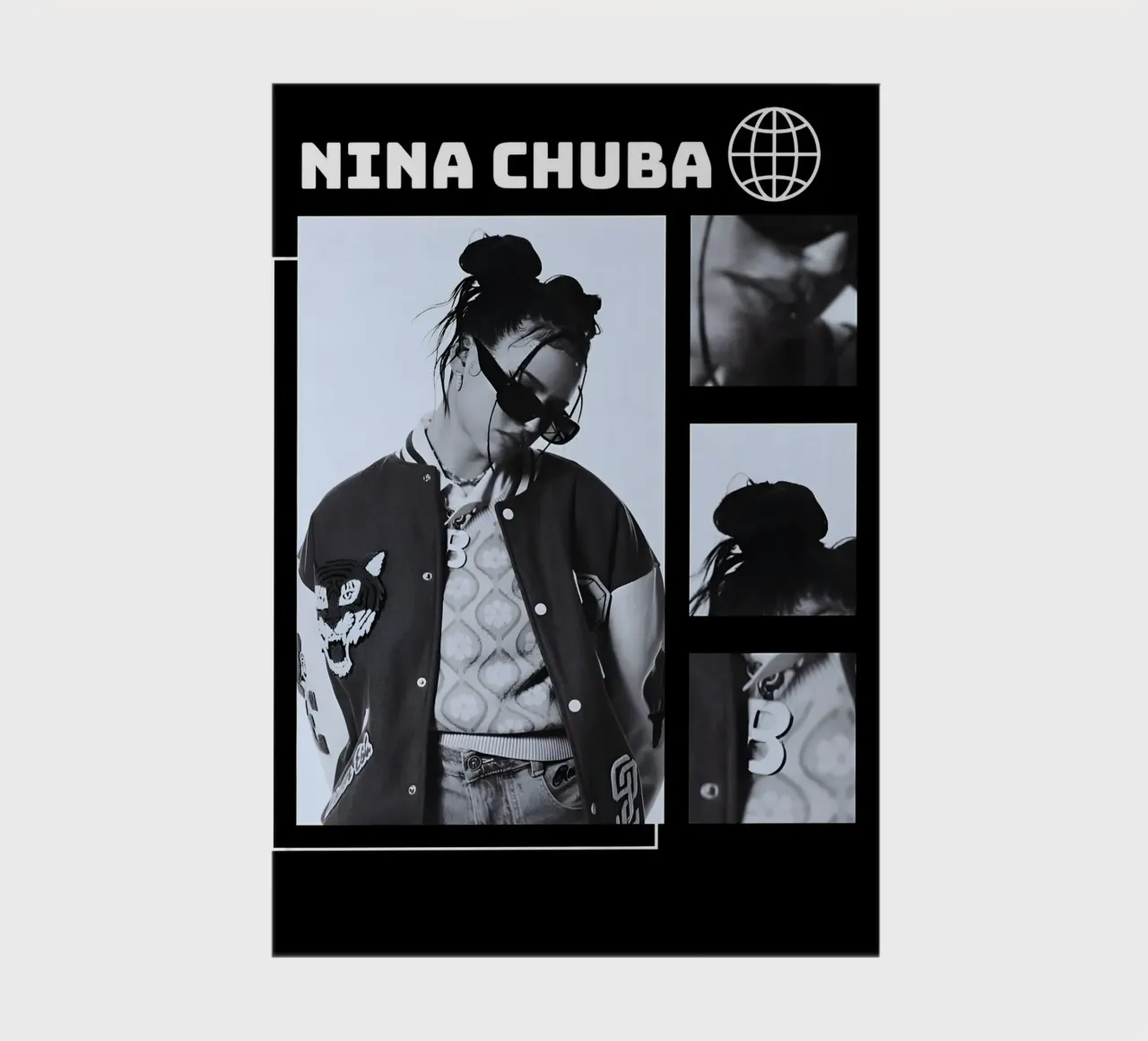 portrait Nina Chuba notebook by vintage