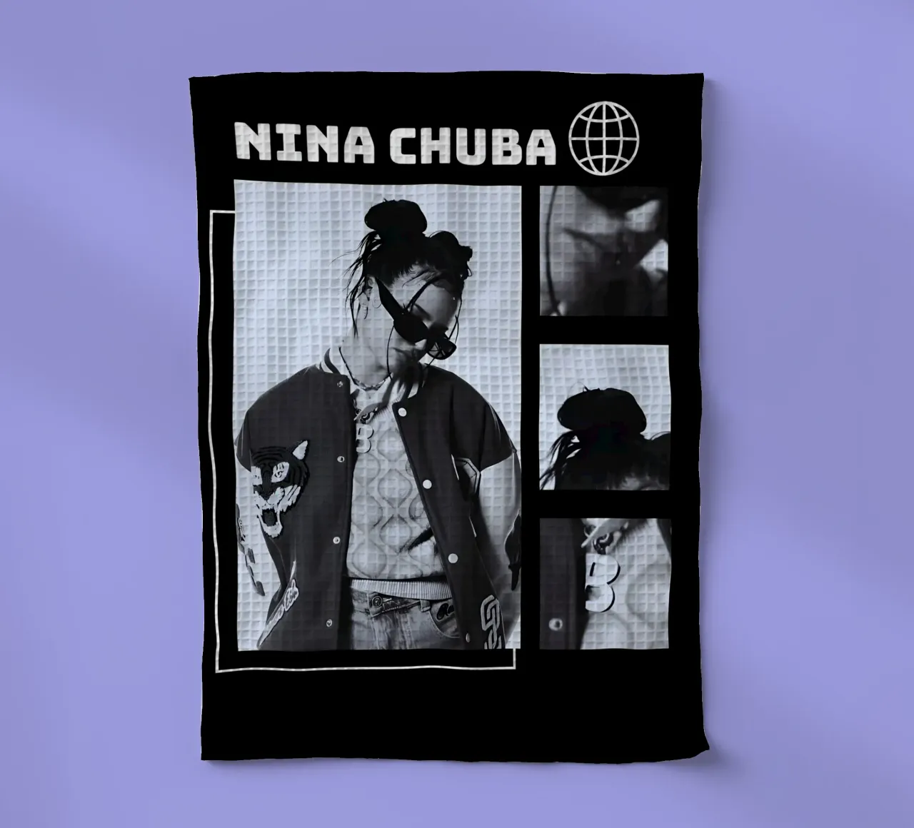 portrait Nina Chuba torchon de vintage