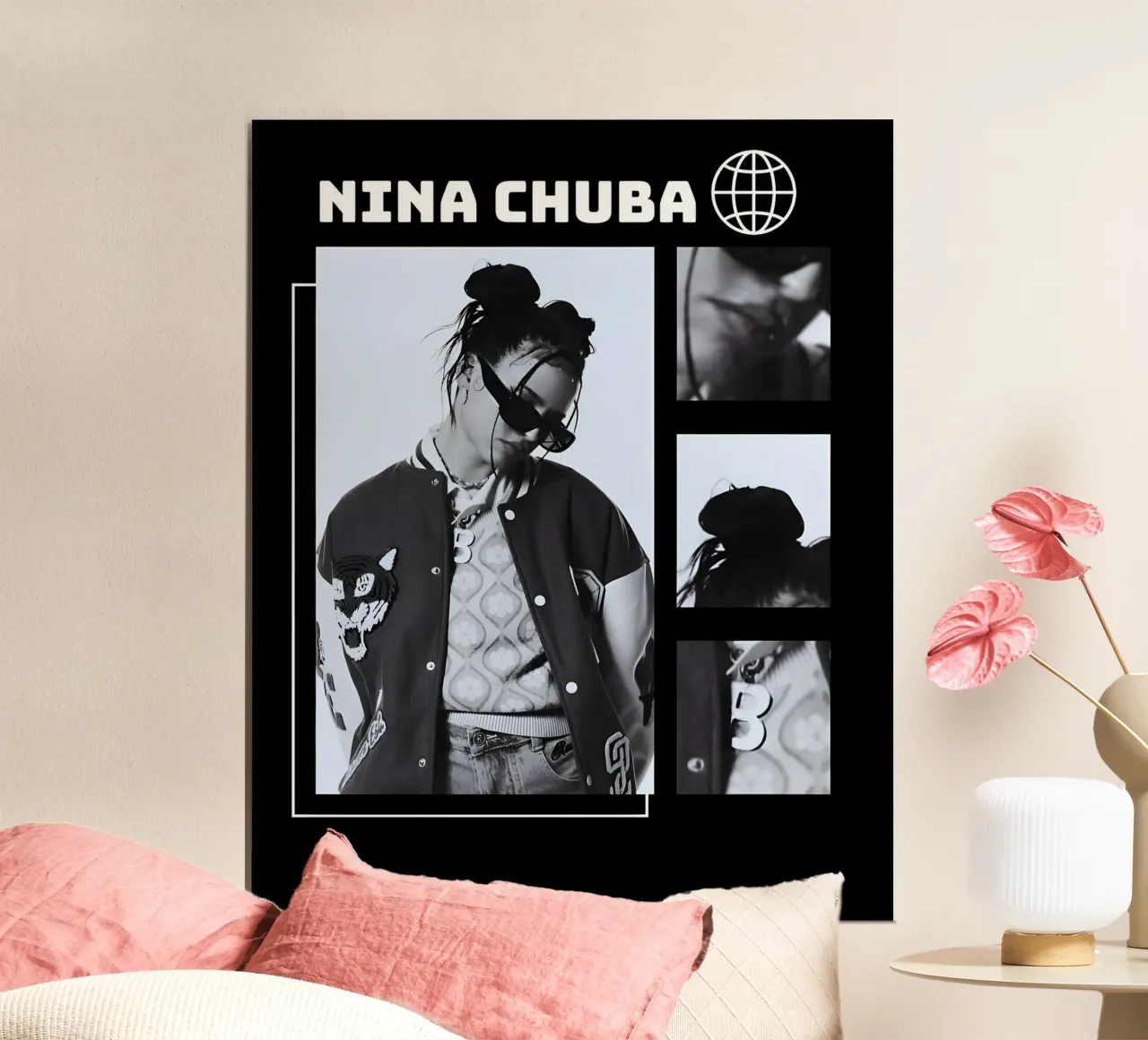 ritratto Nina Chuba poster da vintage