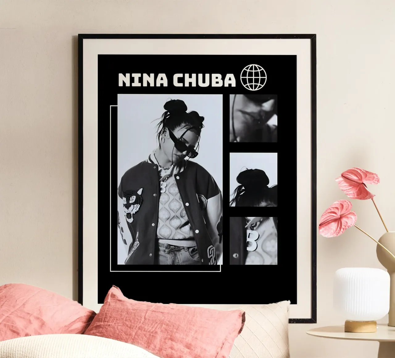 ritratto Nina Chuba poster da vintage