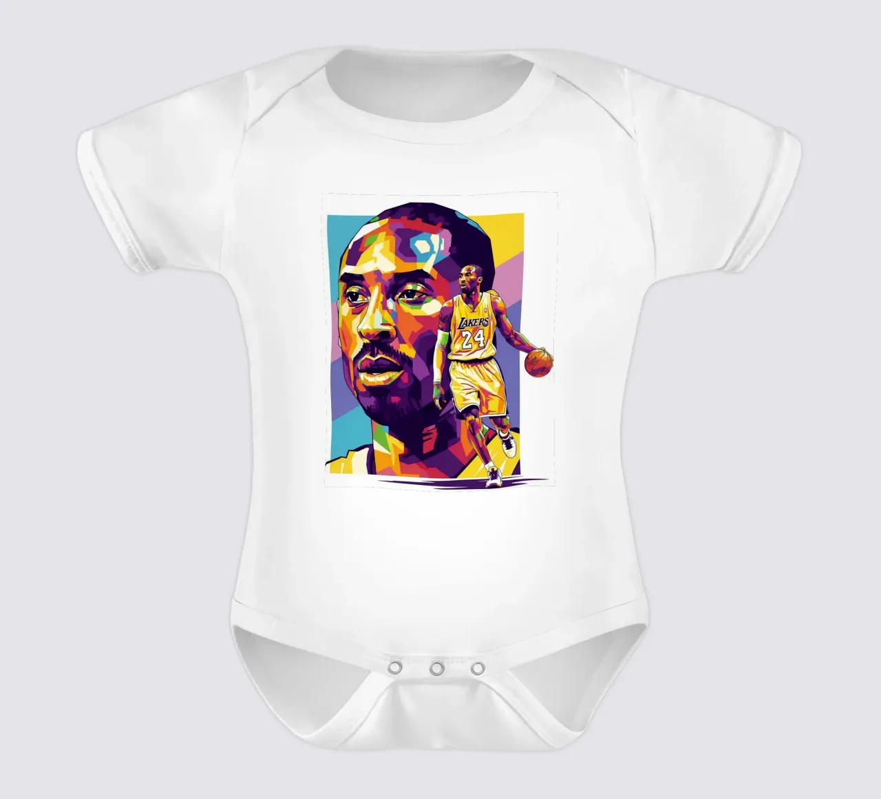 Kobe Bryant-WPAP art 6 body neonato maniche corte da Hantamrata