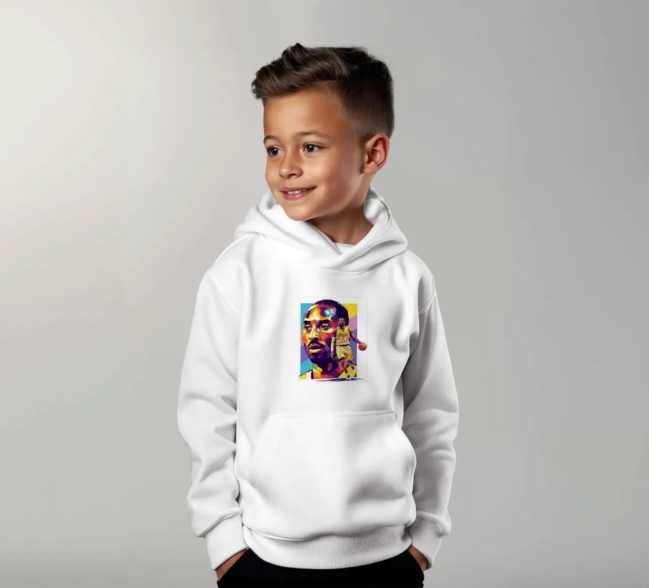 Kobe Bryant-WPAP art 6 felpa bambino con cappuccio da Hantamrata