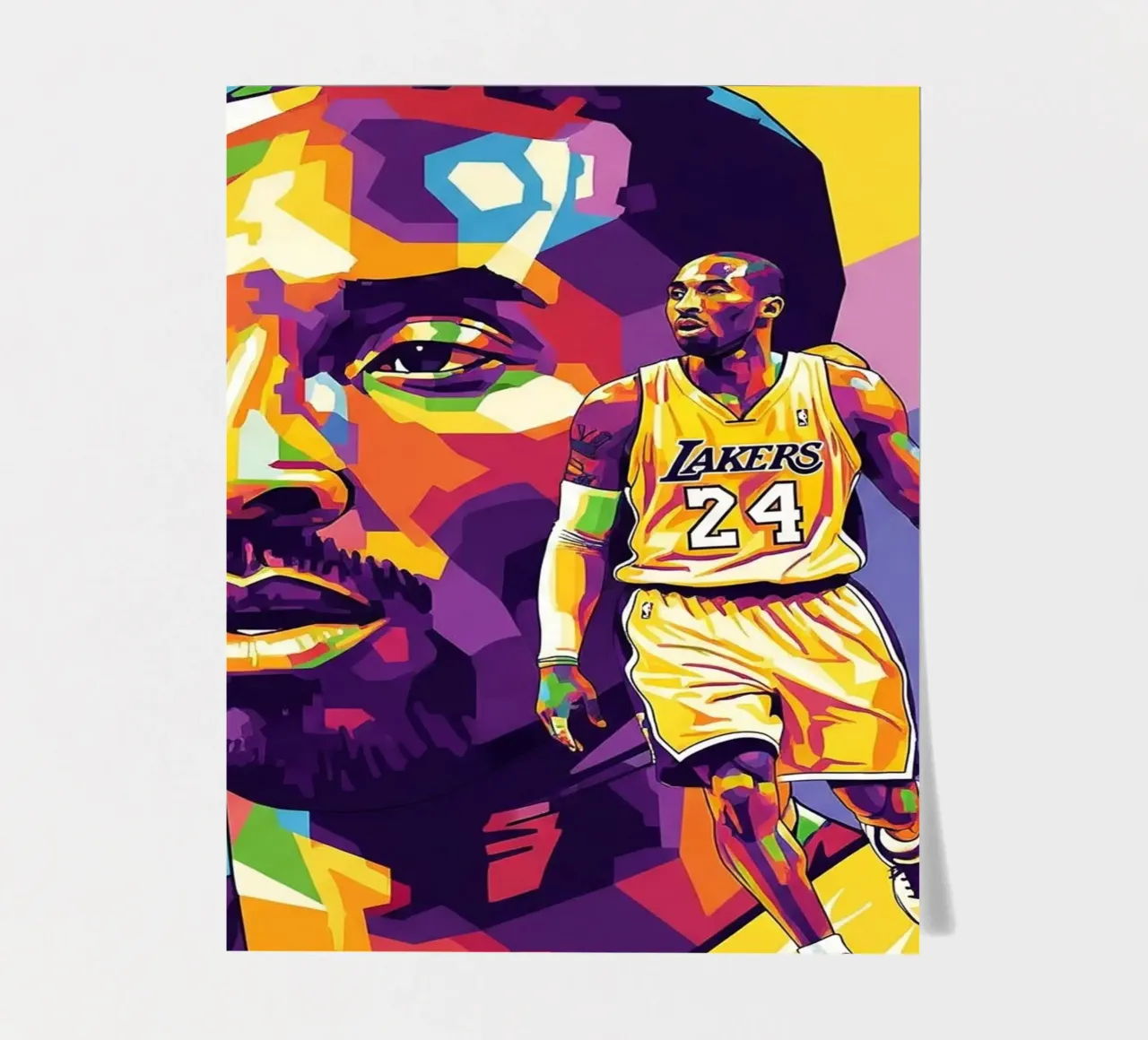 Kobe Bryant-WPAP art 6 foglio adesivo da Hantamrata
