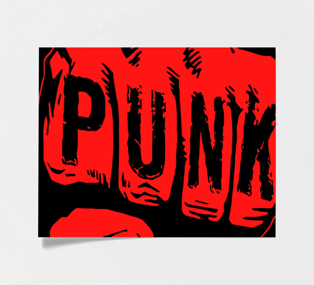 Tshirt classica Punch Punk by SUM 41 foglio adesivo da av3ribrand