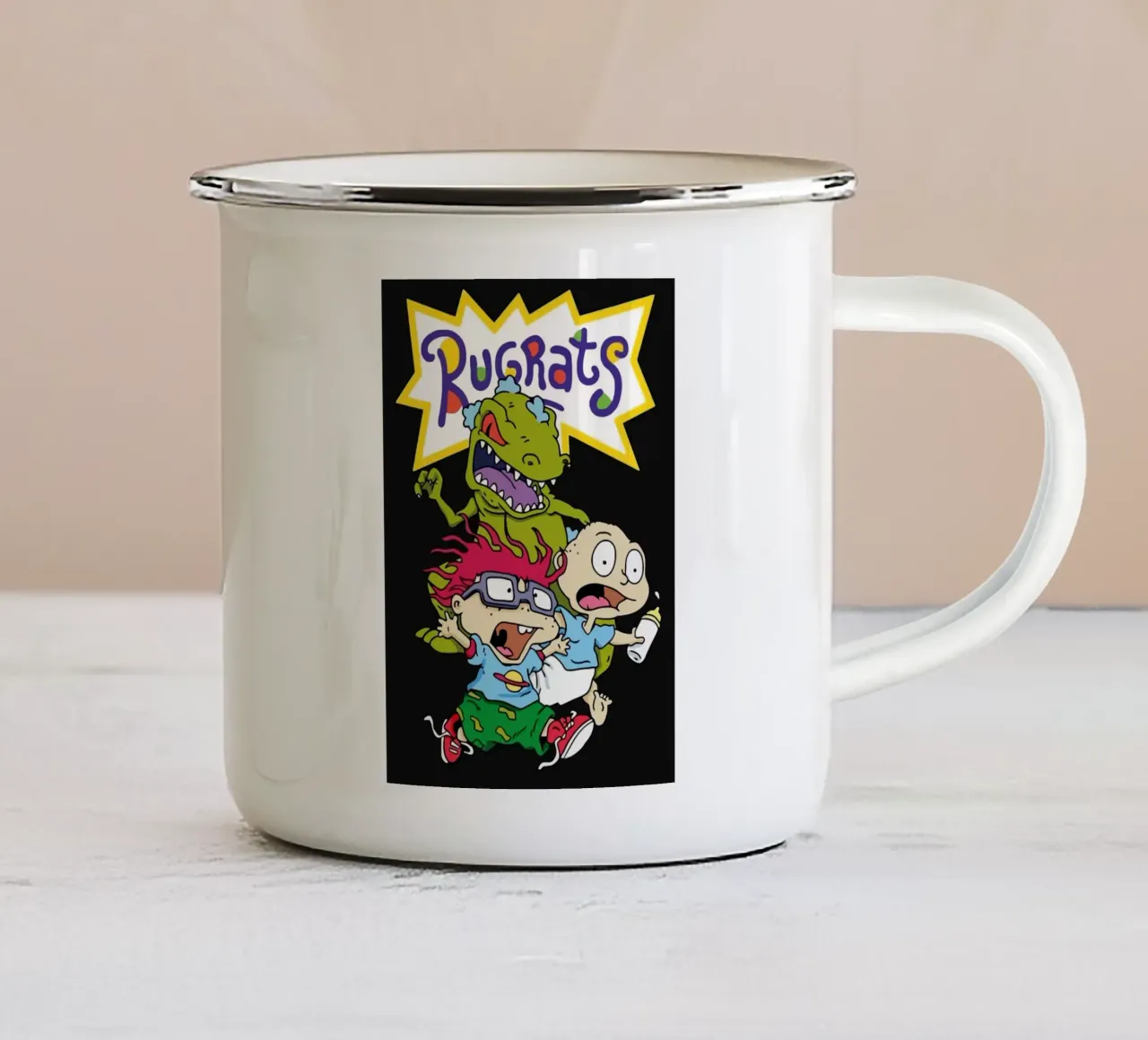 Rugrats wall art tazza in smalto da Musadad Shop