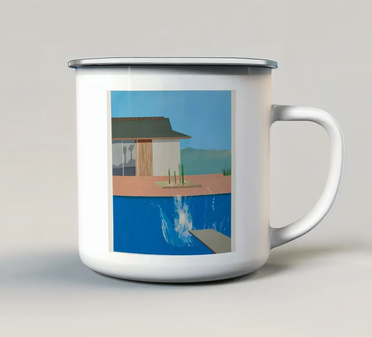 Pool Splash tazza in smalto da janetlynn