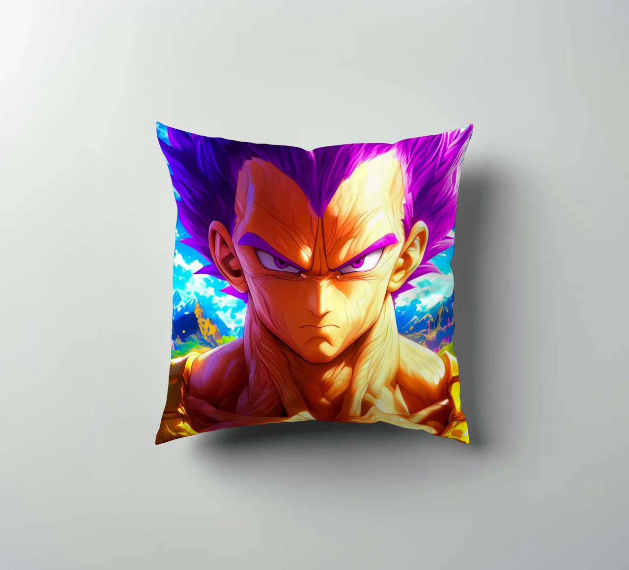 Vegeta Dragon Ball decorative cushion by Fleur de Lys