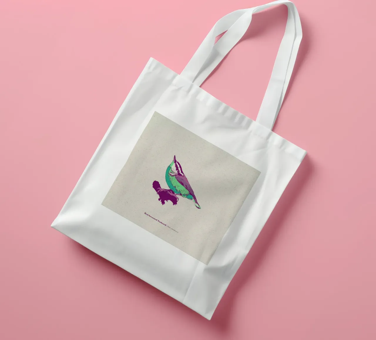 Bird 01 borsa in juta da Cranio Dsgn