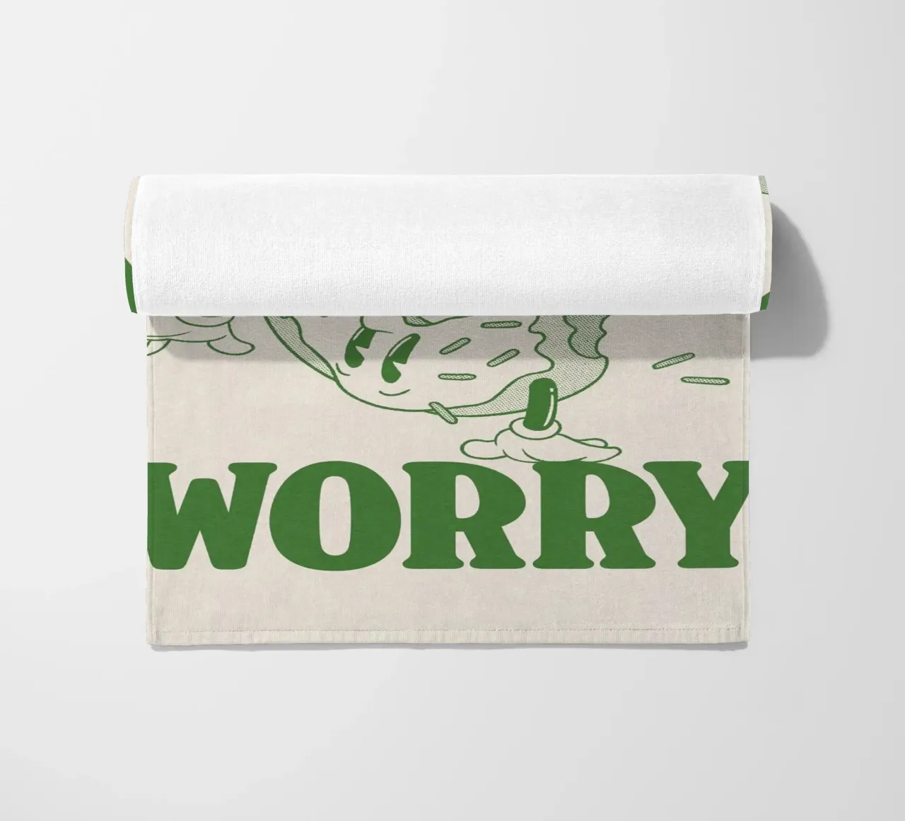 donut humour beach towel by Eva Rogers