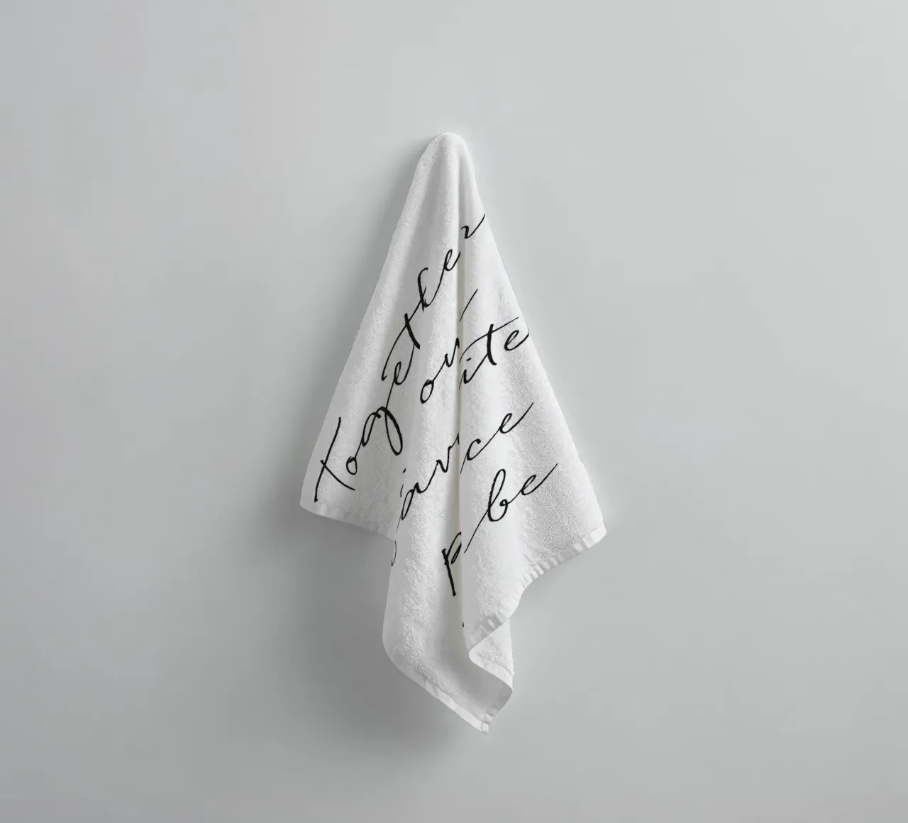typography quote towel by Eva Rogers