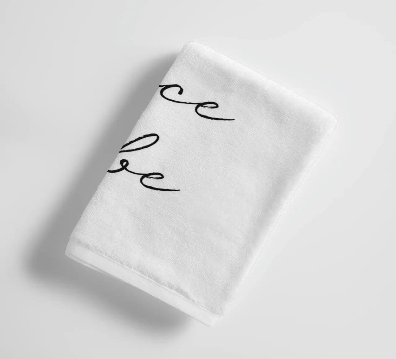typography quote towel by Eva Rogers