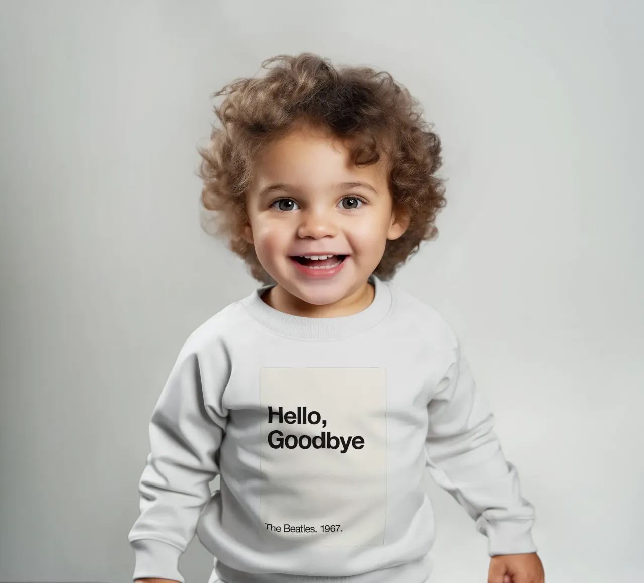 parole ciao addio felpa neonato da Eva Rogers