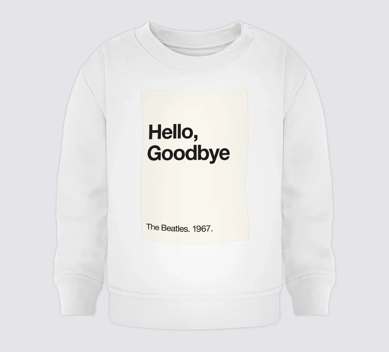 parole ciao addio felpa neonato da Eva Rogers