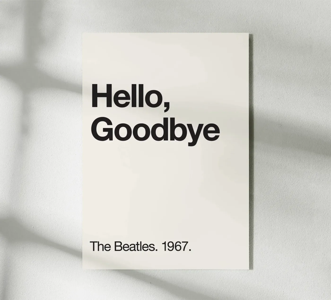 words hello goodbye plexiglass da Eva Rogers