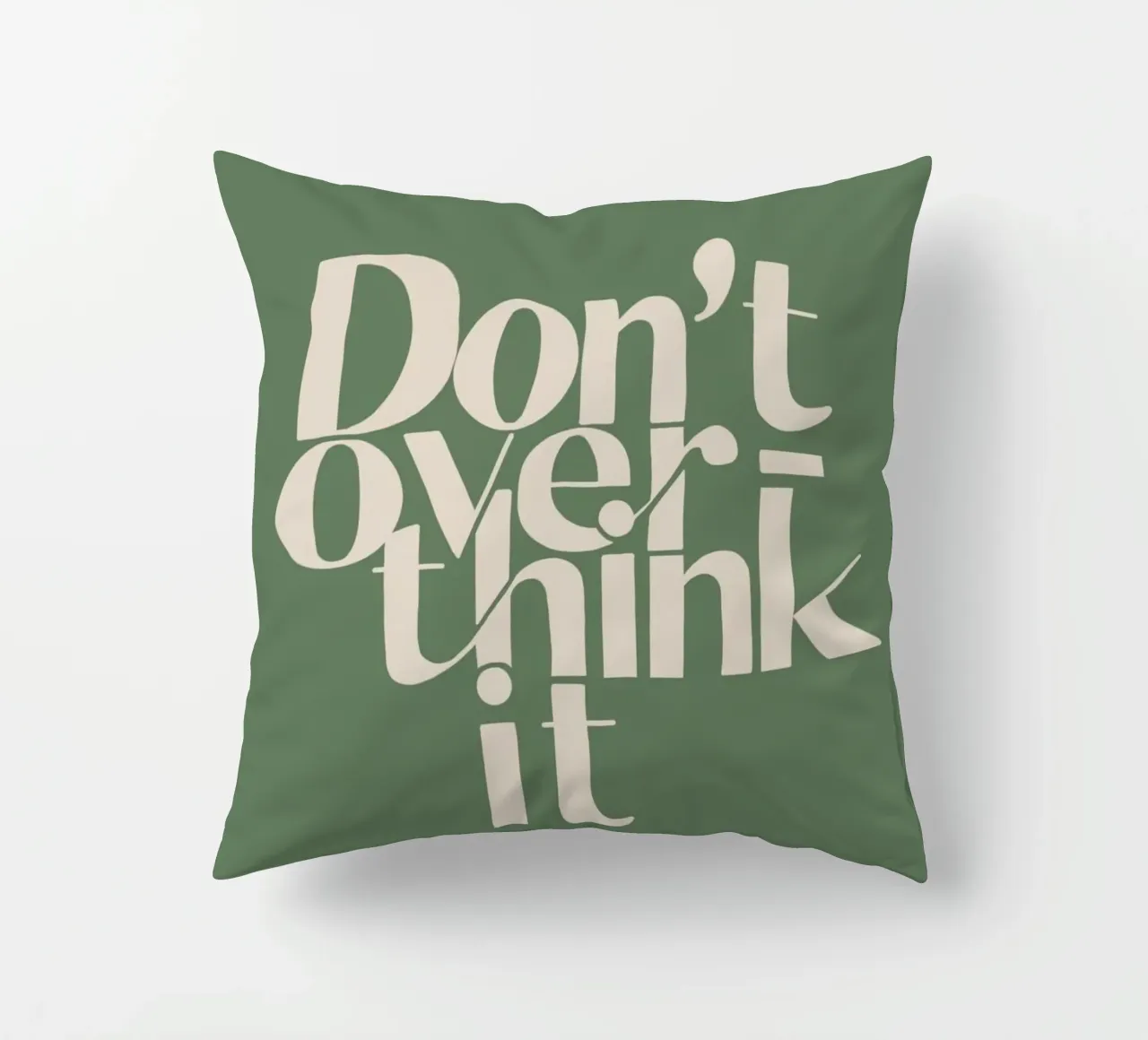 typography text motivational quote decorative cushion by Eva Rogers