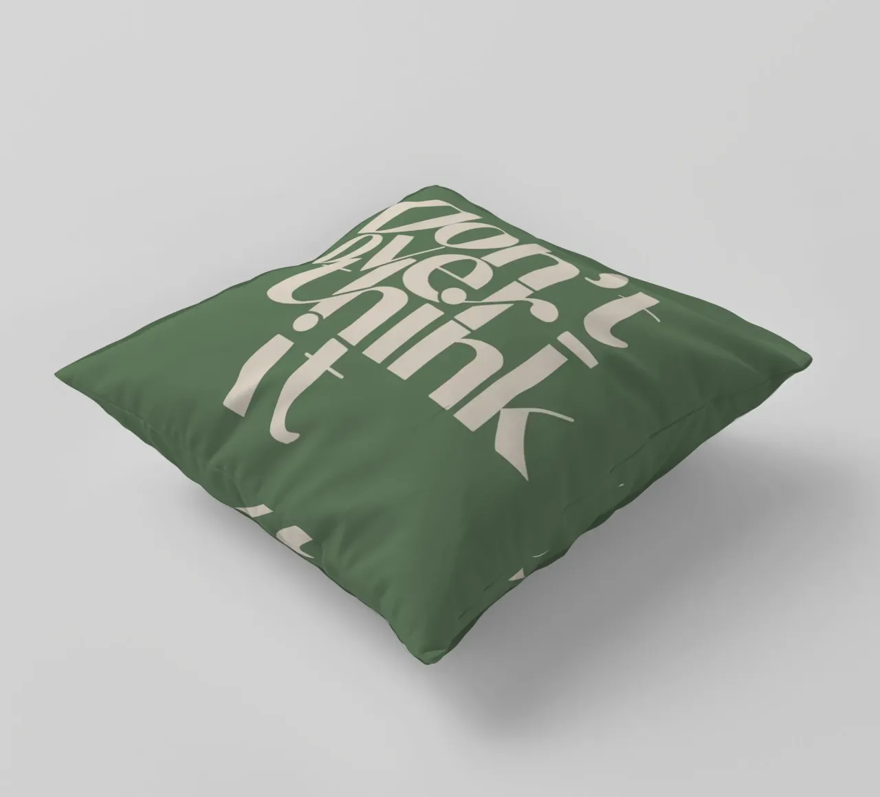 typography text motivational quote decorative cushion by Eva Rogers
