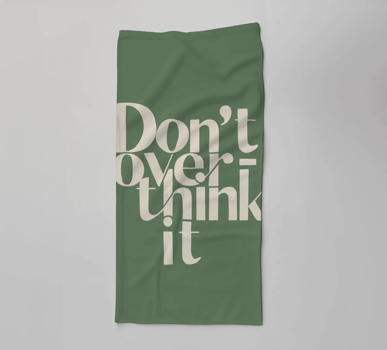 typography text motivational quote towel by Eva Rogers
