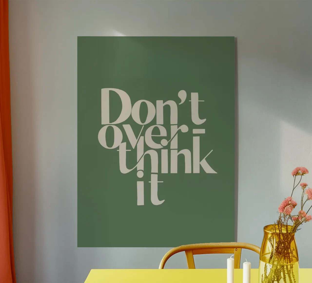 typography text motivational quote acrylic glass by Eva Rogers