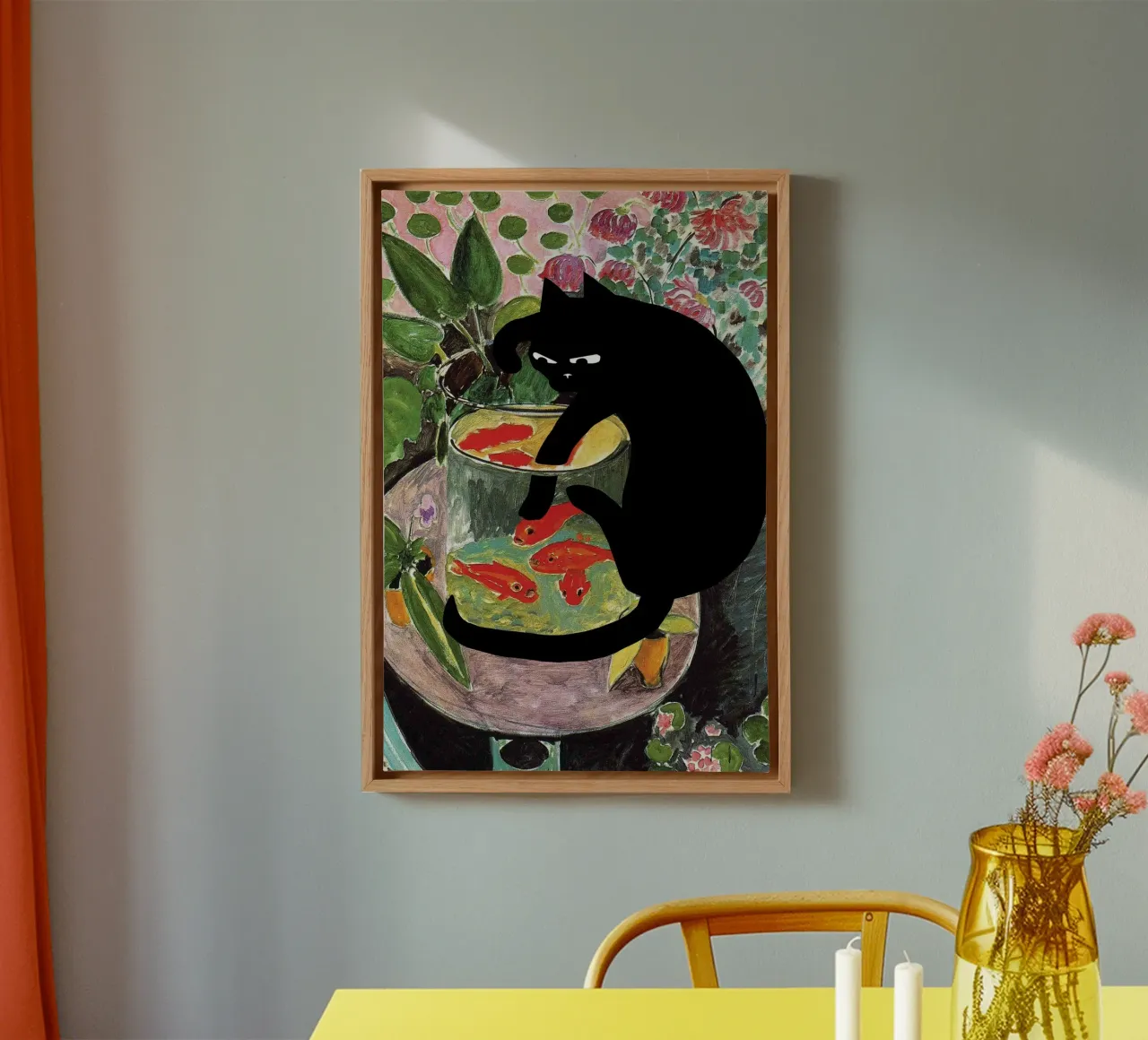 Goldfish And Cat tela da robertmotoiart