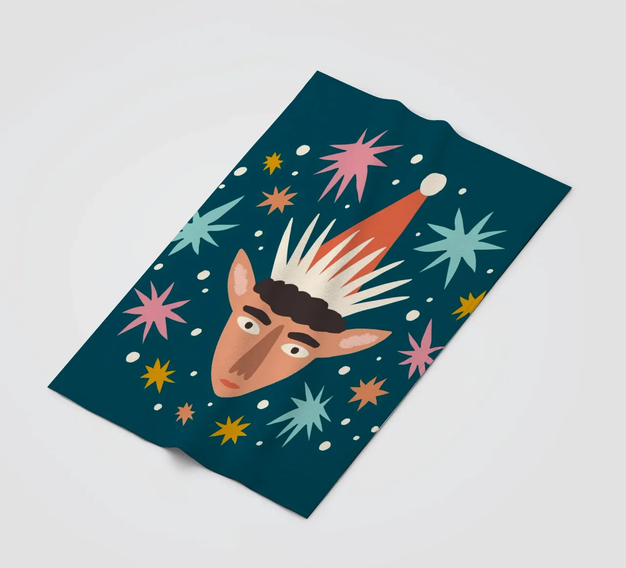 Happy Christmas No 42 coperta in pile da treechild