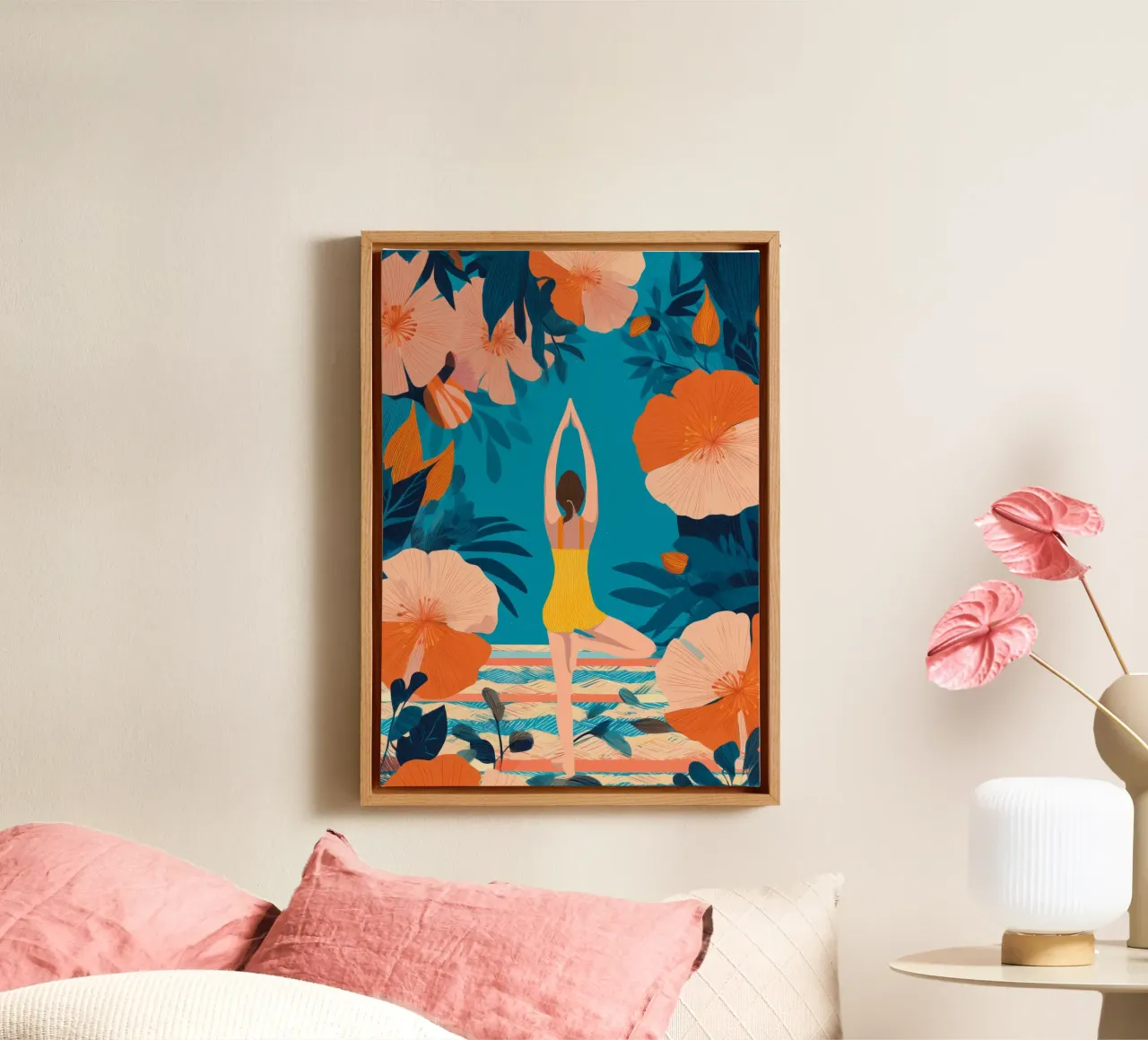 Botanical Balance canvas van Clara August