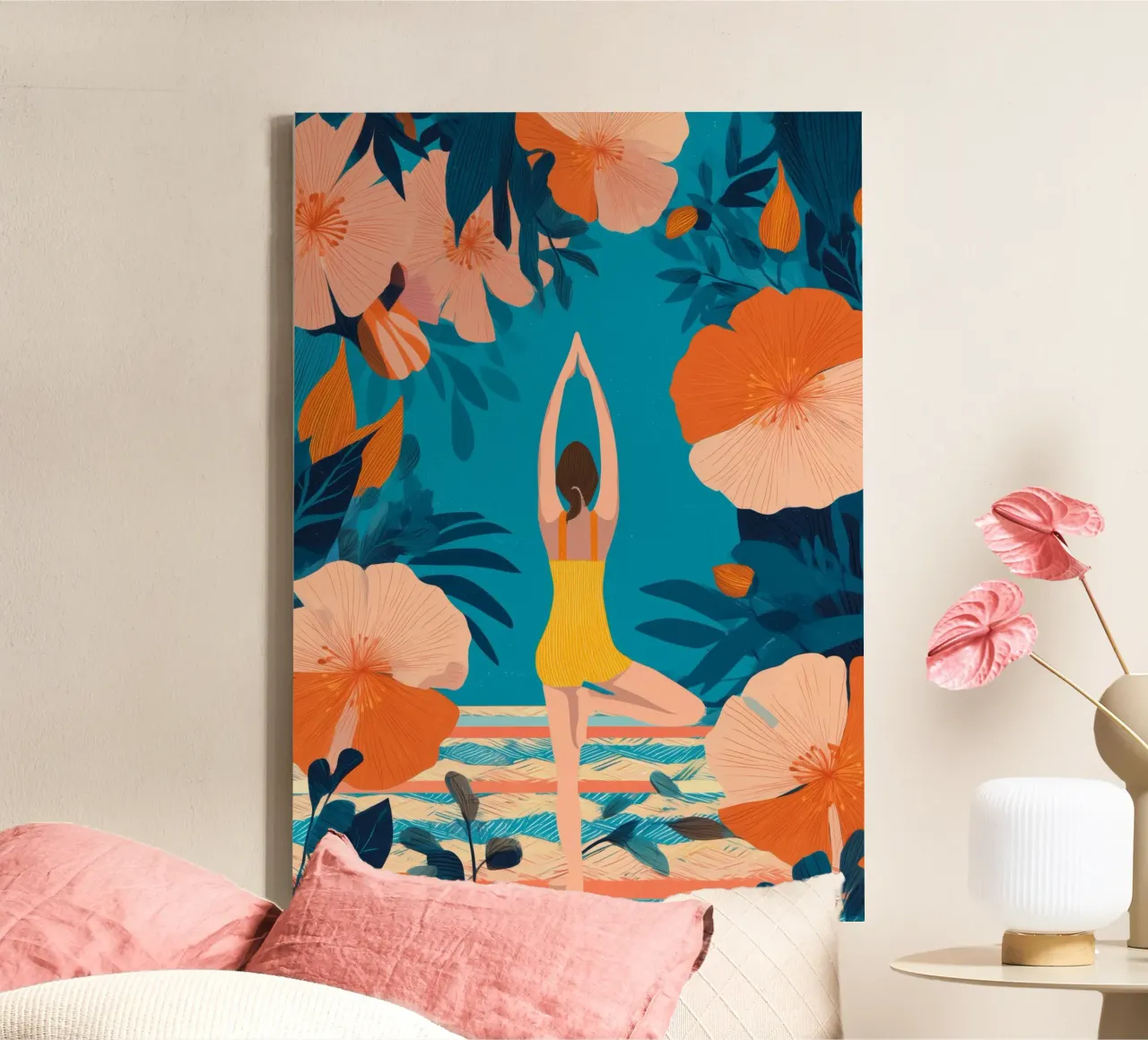 Botanical Balance canvas van Clara August