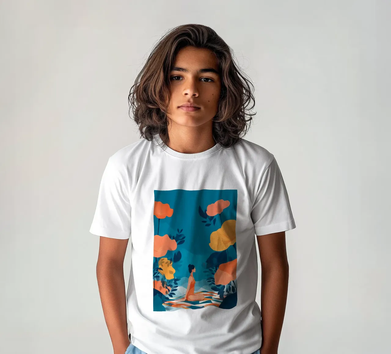 The Garden Grew Beneath the Surface kids t-shirt by Clara August