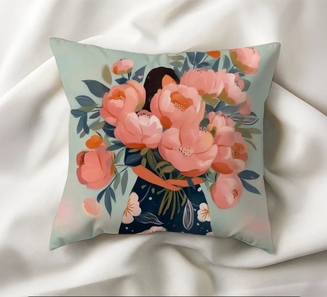 She Carried More Than the World Could Name cuscino da Clara August